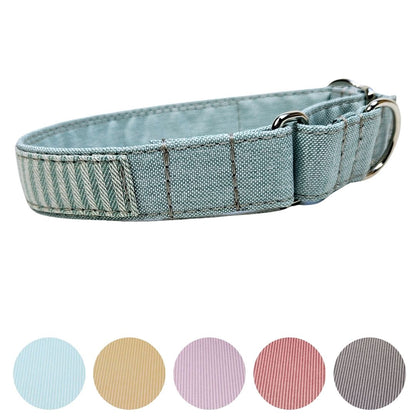 Hundehalsband "Stripes & more" - Martingale- Zugstopp in verschiedenen Farben