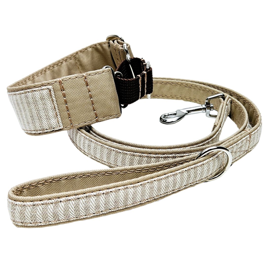 Hundehalsband "Stripes & more" - Martingale- Zugstopp in verschiedenen Farben