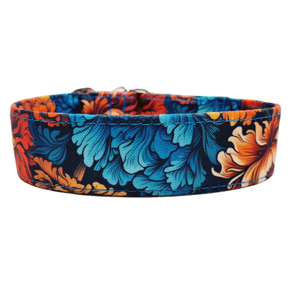 Sofortkauf-Zugstopp-Halsband-FlowersVintage M (34-42 cm)