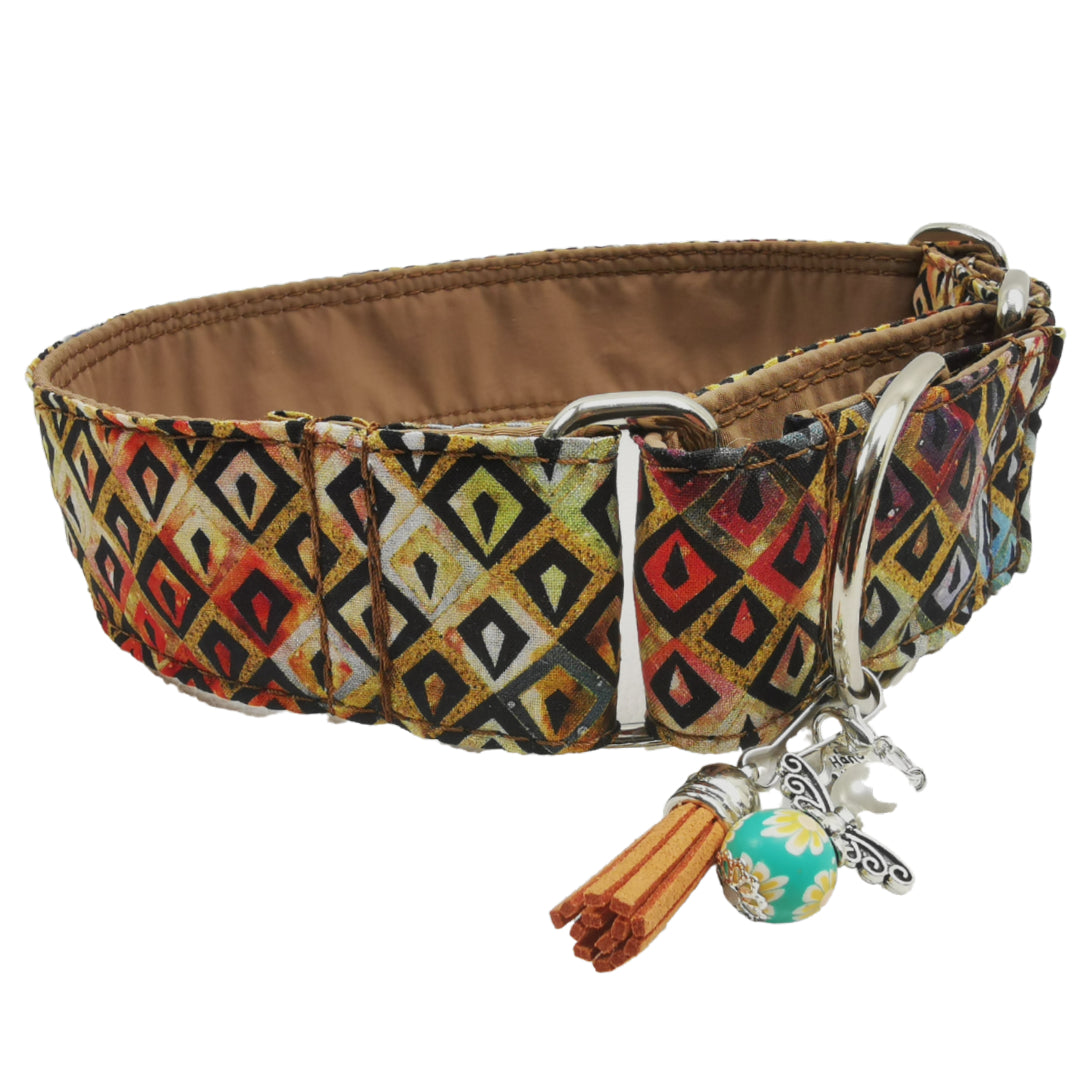 Hundehalsband-City-Japan, Herbst & Karo - Martingale-Zugstopp (konfigurierbar)