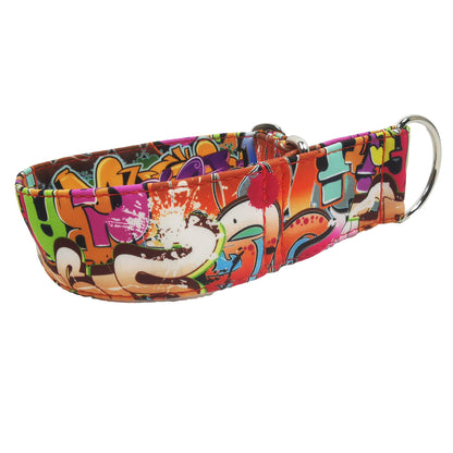 Hundehalsband-Outdoor-bunt-Martingale- Zugstopp (personalisierbar)