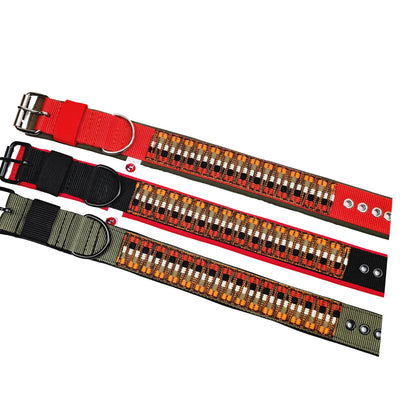 Hundehalsband aus Gurtband-Zickzack (konfigurierbar)