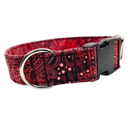 Sofortkauf-Hundehalsband-Leinen-Set "Softshell" rote Spitze