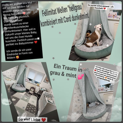 Ersatzbezug Hundebettbezug Flocke Cosybed Higgybed Donut  Hundebett Hund Hunde Dog Cord Fellimitat Softshell  edel schnell luxus deutschland handgefertigt handmade kleinunternehmen startup  inkontinenzschutz hundeaccessoires hundeshop Hundebett hundedecke hundemesse waschbar  zooplusflocke Bezug hundedonut madeingermany hyggebed welovedogs wolke wohnaccessoires elegant bequem nrw wellen kombiniert bulldogge
